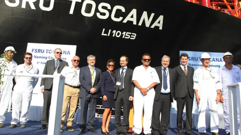 Naming ceremony at Drydocks World for ‘FRSU Toscana’