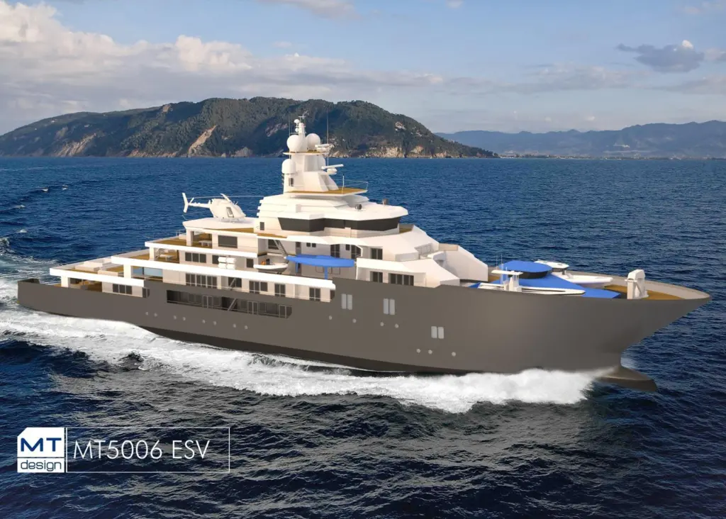 The expedition support vessel has been designed for long expeditions in rough waters