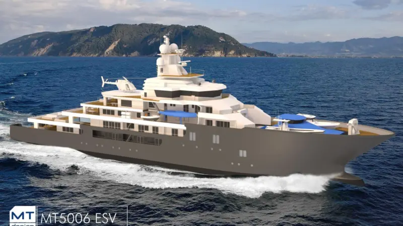 The expedition support vessel has been designed for long expeditions in rough waters