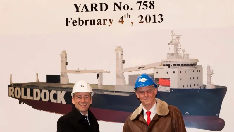 The first steel was cut for the new Rolldock vessels last month