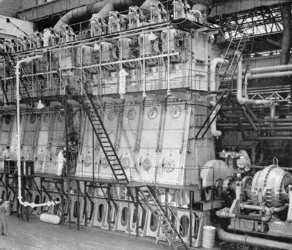 Britain’s largest – a H&W-B&W engine of 21,000bhp