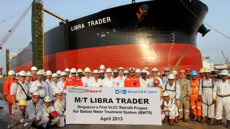 JFE Engineering's BWTS was installed on the 'Libra Trader'