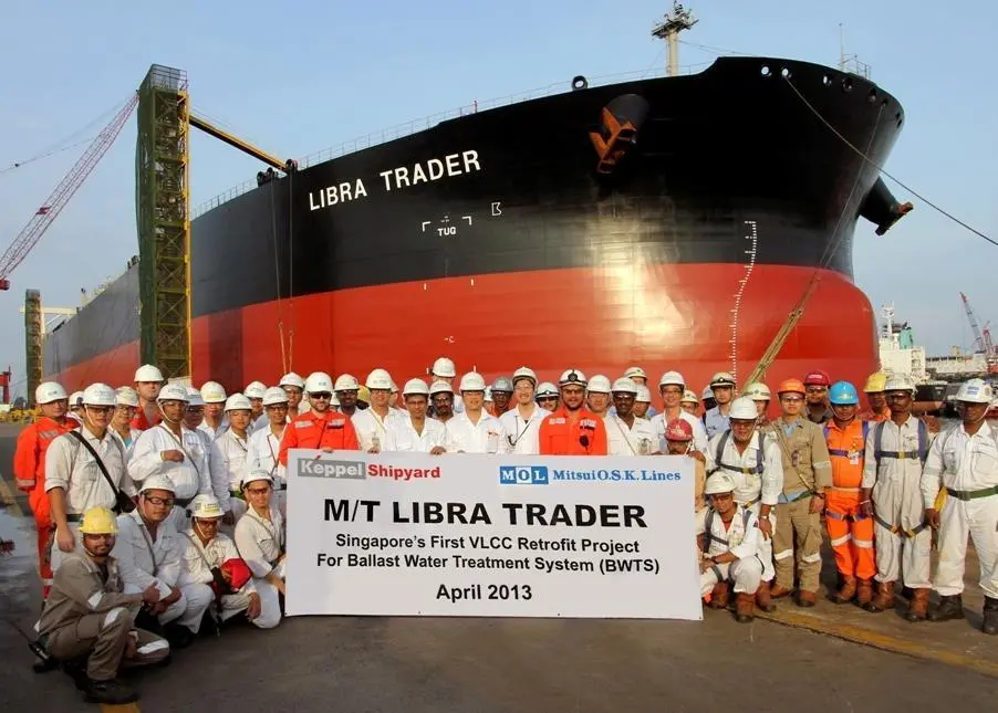 JFE Engineering's BWTS was installed on the 'Libra Trader'