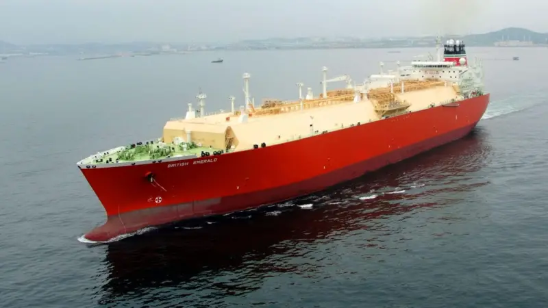 ‘British Emerald’ pictured here, was the first vessel built by Hyundai Heavy Industries fitted with GE’s electrical propulsion technology, in 2007