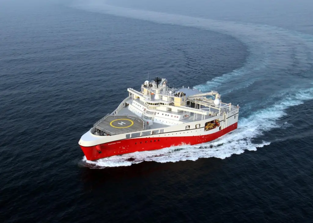 The Ramform Titan vessel is capable of 3D seismic data acquisition