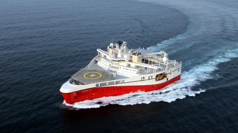 The Ramform Titan vessel is capable of 3D seismic data acquisition