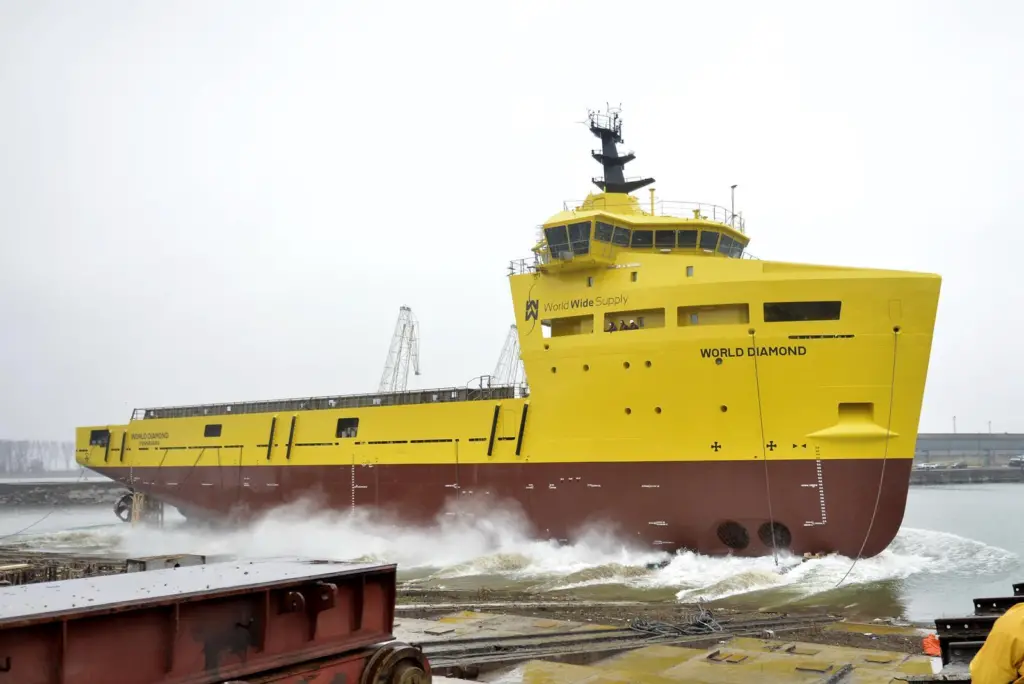 The 'World Diamond' being launched in Galati last January