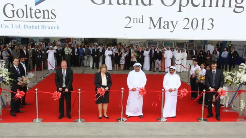 Opening of Goltens at DDW in Dubai