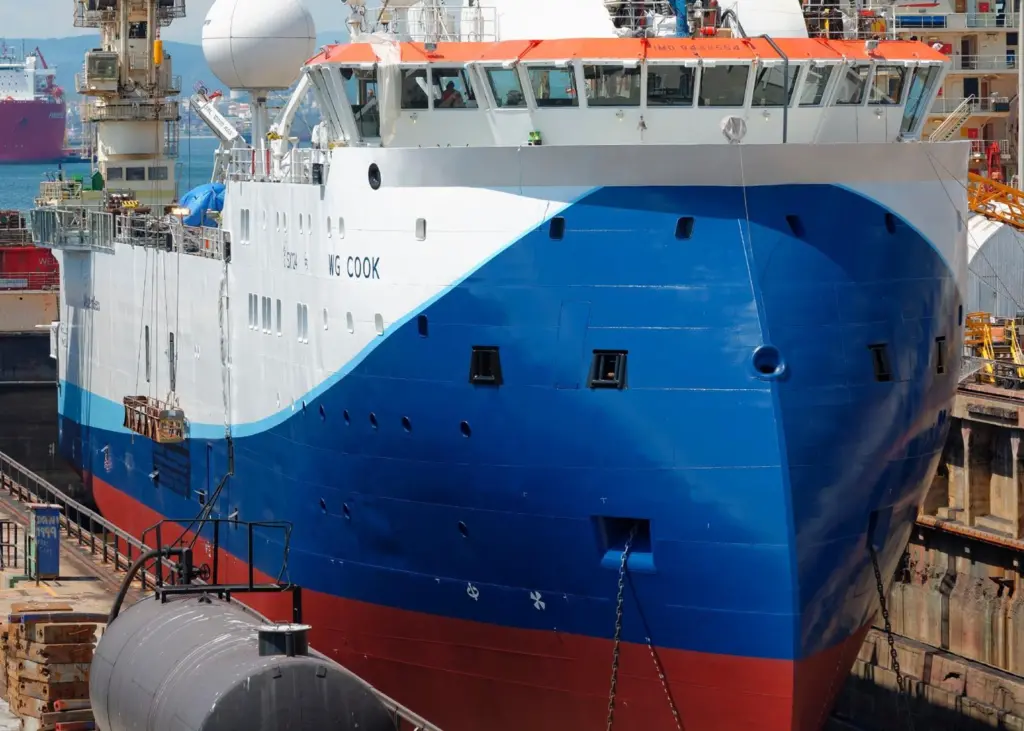 ‘WG Cook’ in for refit at Gibdock