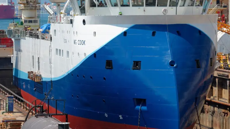 ‘WG Cook’ in for refit at Gibdock