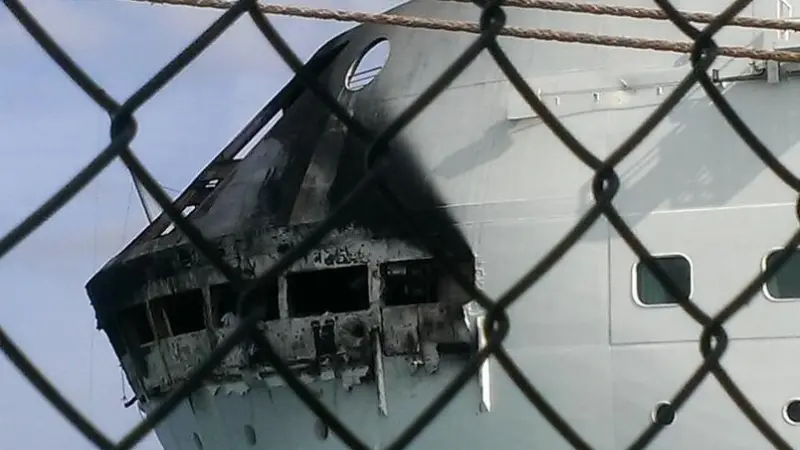 The damage sustained to the ‘Grandeur of the Seas’ is enough for Royal Caribbean to cancel its next voyage Photo: Royal Caribbean