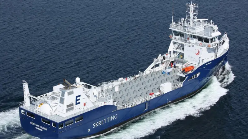 The first Rolls-Royce designed Environship, for fish farm operations in Norway, has been completed