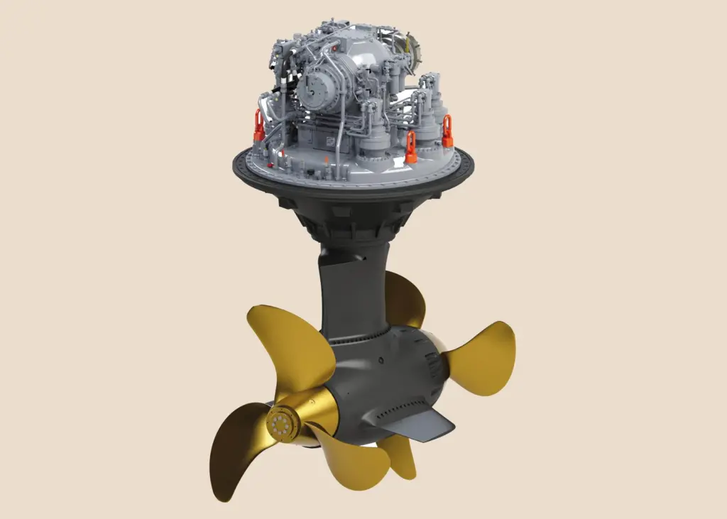 The new-generation STP 4000 twin propeller thruster from Schottel