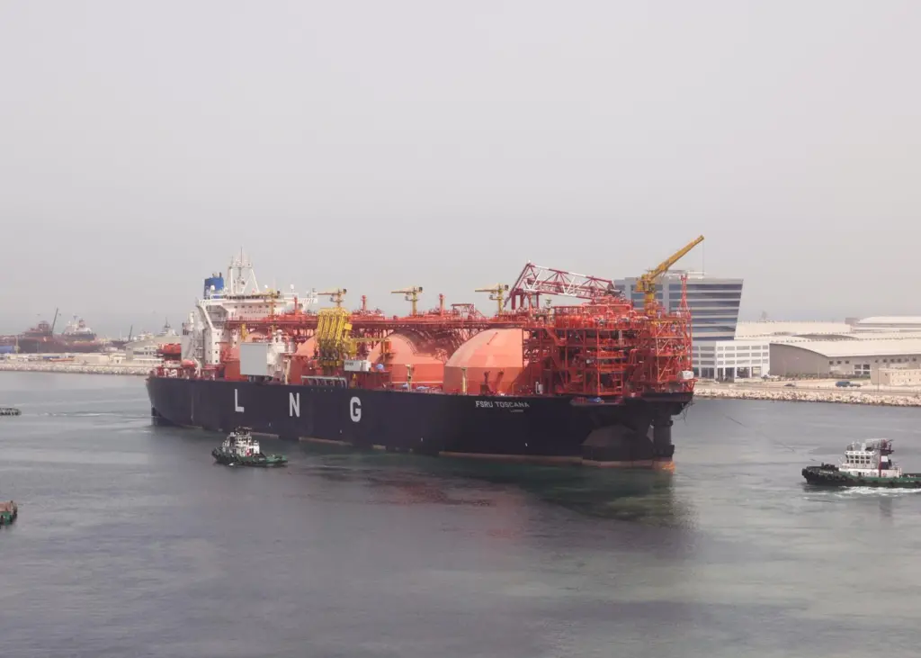 FSRU Toscana will be located 12 miles off Livorno, Italy