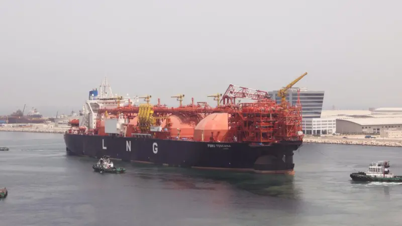 FSRU Toscana will be located 12 miles off Livorno, Italy