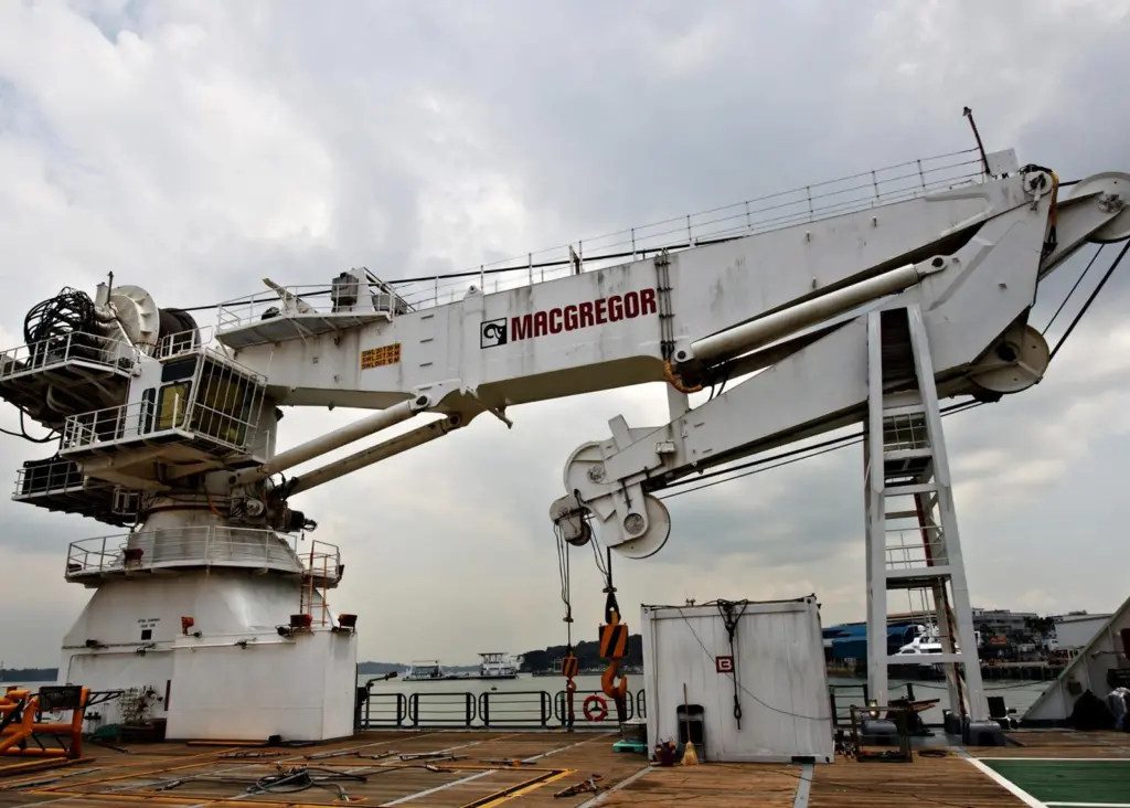 The MacGregor subsea crane is for Bourbon's Evolution 800 multi purpose support vessel