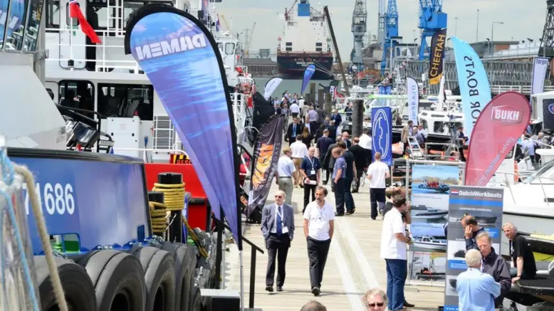 Highlights included the sale of three vessels by Netherlands based Damen, including a 27m Shoalbuster off the pontoons