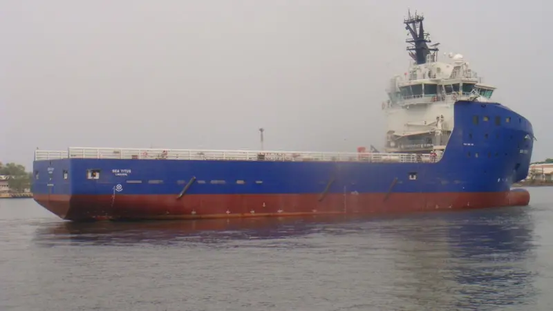 Sea Tantalus, first of four Cummins-powered PSVs from Cochin Shipyard in India