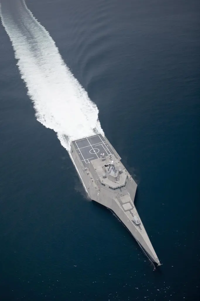 Austal’s Independence class trimaran LCS, powered by an LM2500-based CODOG plant