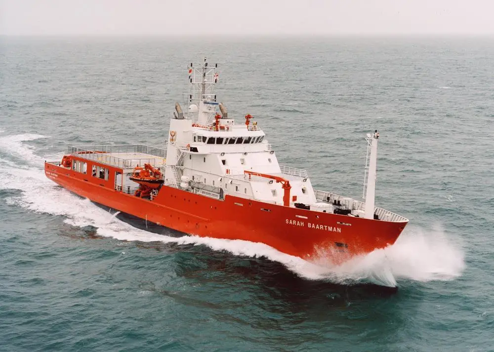 The Damen-designed OPV ‘Sarah Baartman’, one of six ships to be repaired and maintained by Damen Cape Town