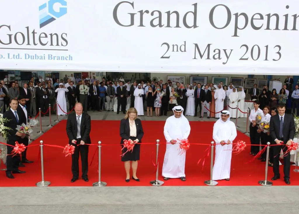 The opening ceremony for Goltens' new Dubai facility was attended by several Arab and Norwegian dignitaries