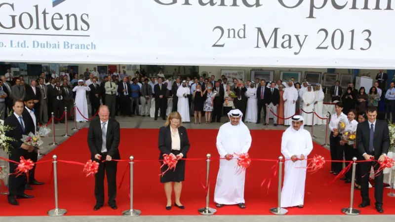 The opening ceremony for Goltens' new Dubai facility was attended by several Arab and Norwegian dignitaries