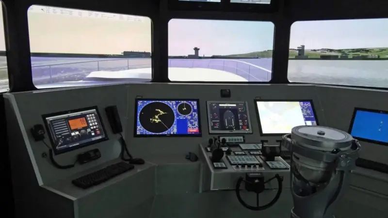 VStep's Nautis bridge simulator at TU Varna