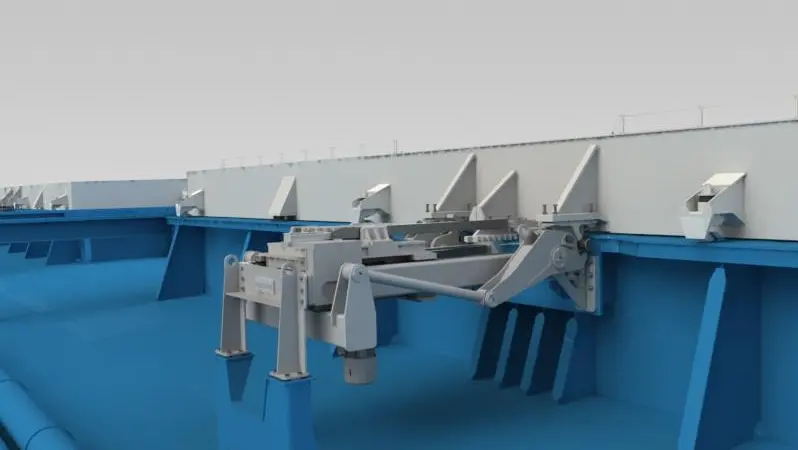 Each hatch cover panel will be operated by an electrically-driven MacRack unit