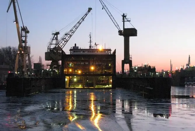 The Polish SSR Gryfia yard, likely to merge with the MSR shipyard in Swinoujscie