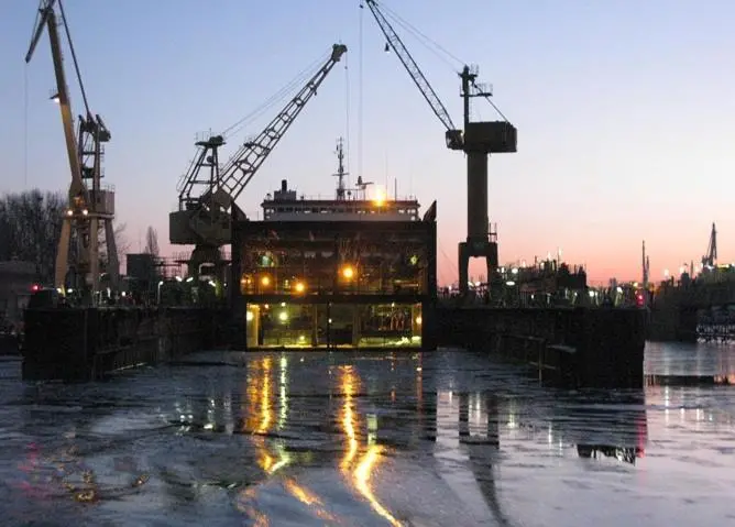 The Polish SSR Gryfia yard, likely to merge with the MSR shipyard in Swinoujscie
