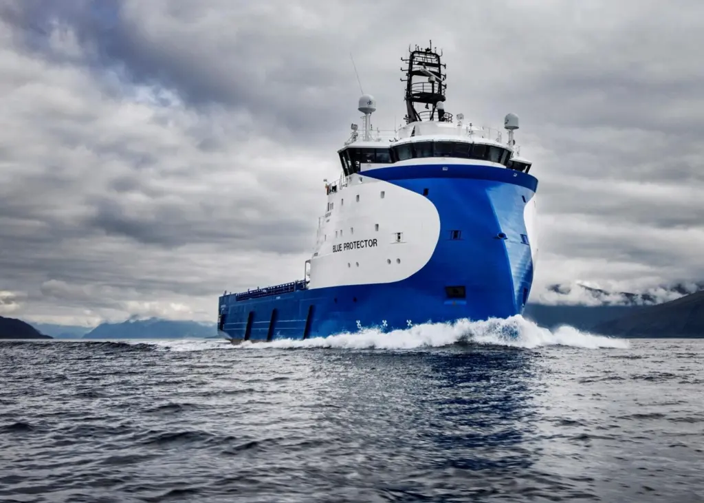 ‘Blue Protector’, last of six PX121 PSVs from Ulstein