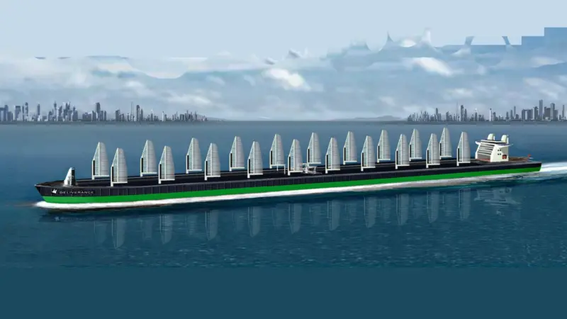 Solar hybrid super tanker concept from Sauter Carbon Offset Design