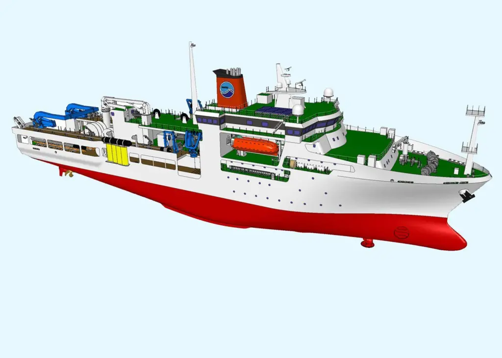 JAMSTEC’s new research ship, to be built by MHI