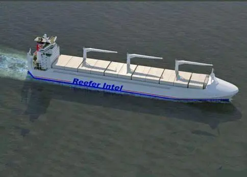 The Reefer Ro-ro, designed by Knud E Hansen for the worldwide banana trade