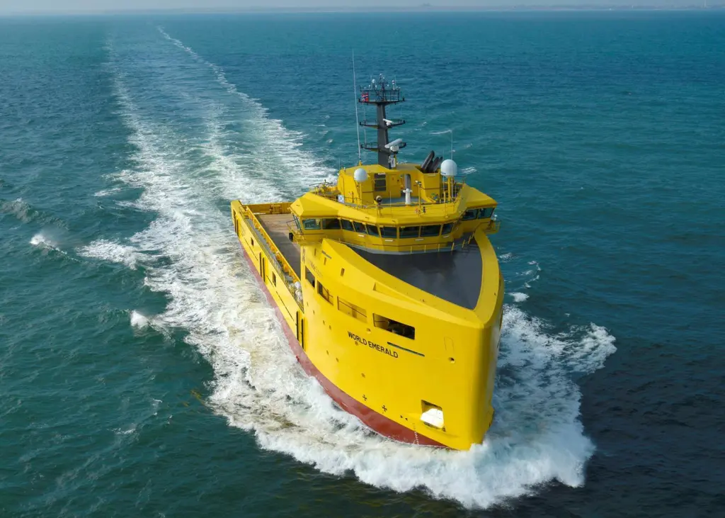 The 'World Emerald' is the fourth in a series of six PSVs being delivered