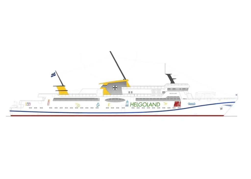 The new ferry will be the first German flagged newbuild to be equipped to operate primarily on LNG