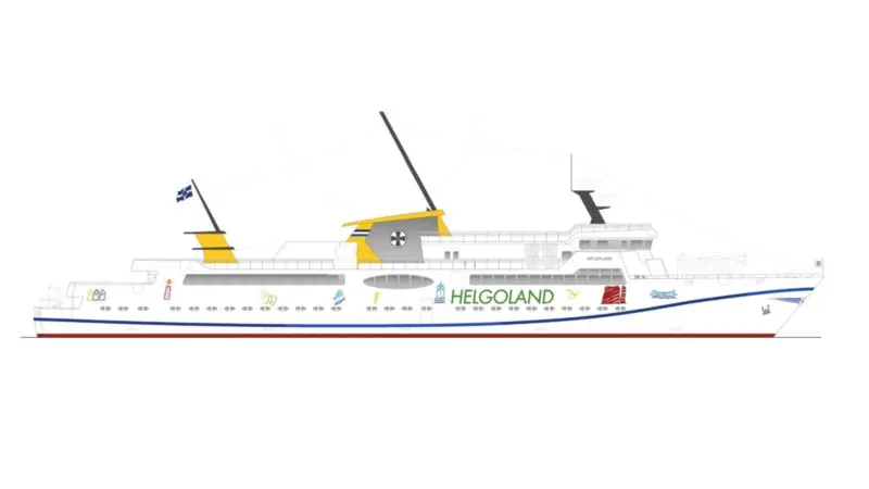 The new ferry will be the first German flagged newbuild to be equipped to operate primarily on LNG