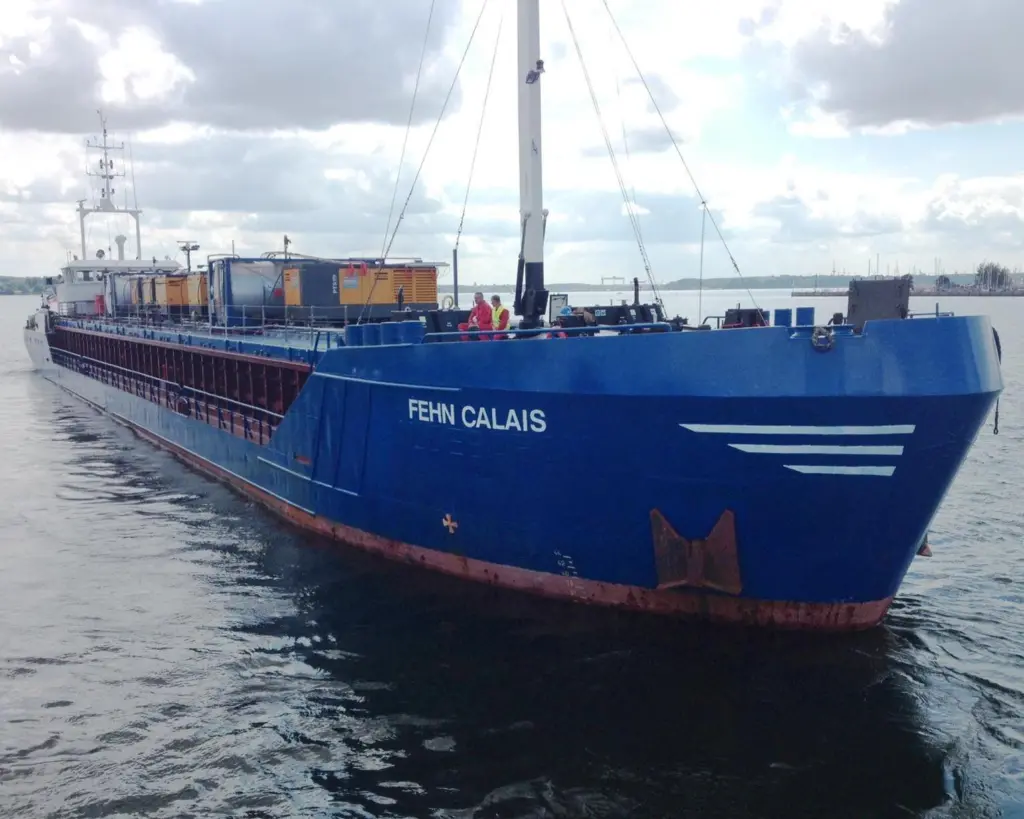 ‘Fehn Calais’, a recent caller at Lindenau (Bitunamel Feldmann)