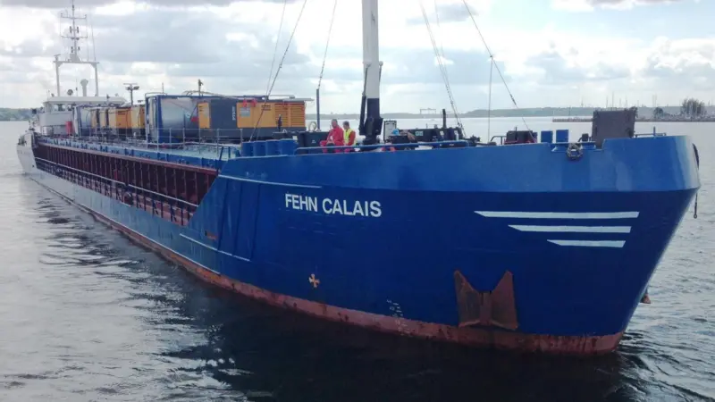 ‘Fehn Calais’, a recent caller at Lindenau (Bitunamel Feldmann)