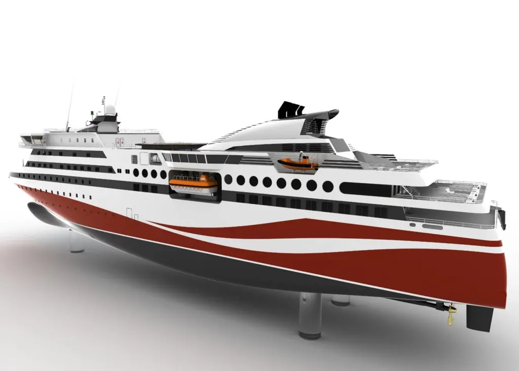 Knud E Hansen’s first customised ro-pax design for the Chinese market