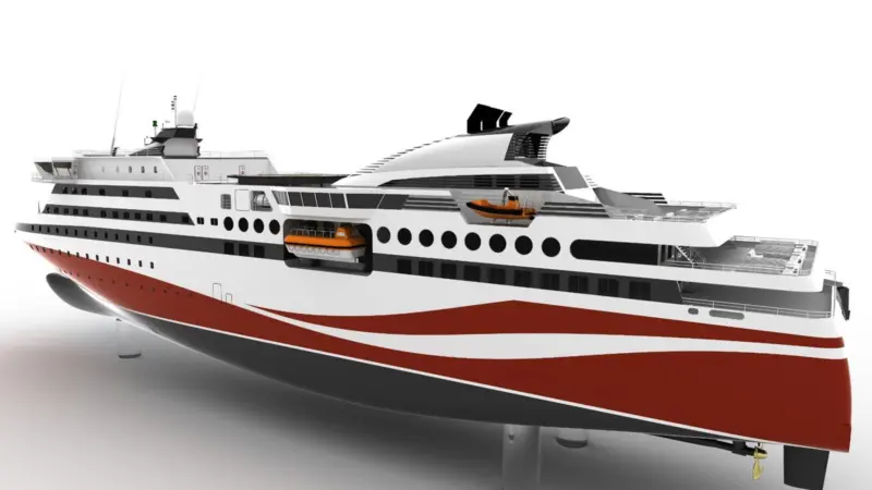 Knud E Hansen’s first customised ro-pax design for the Chinese market