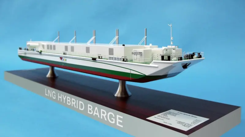 Hybrid Port Energy’s LNG-fuelled barge will supply electrical power to cruise ships in the Port of Hamburg