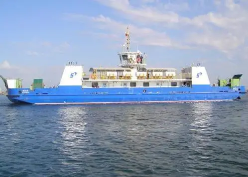 A passenger ferry built by the Bourgas yard