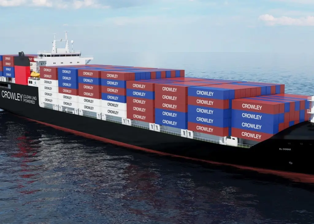 The vessels will be among the first LNG-powered, American flagged, container Ro-Ro vessels