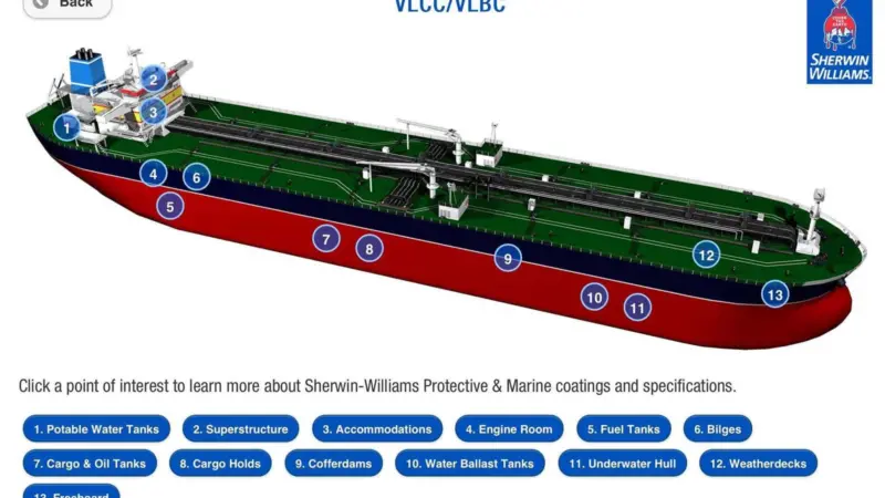 SeaGuard recommends the coating system for each specific area of a vessel