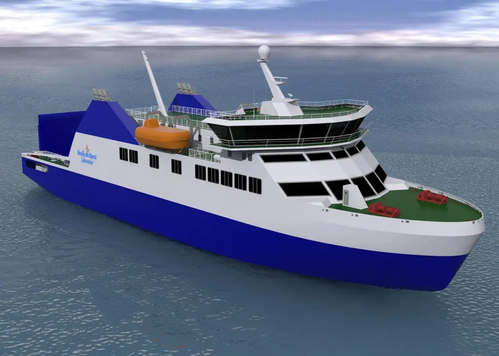 Damen shipyards has received a second order for an 80m ice-class ro-pax vessel from a Canadian ferry operator