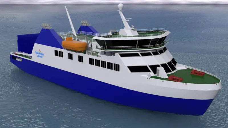 Damen shipyards has received a second order for an 80m ice-class ro-pax vessel from a Canadian ferry operator