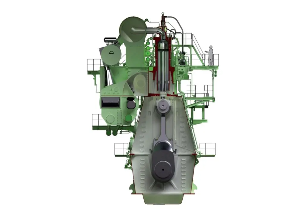 The MAN G95ME-C9.2 engine