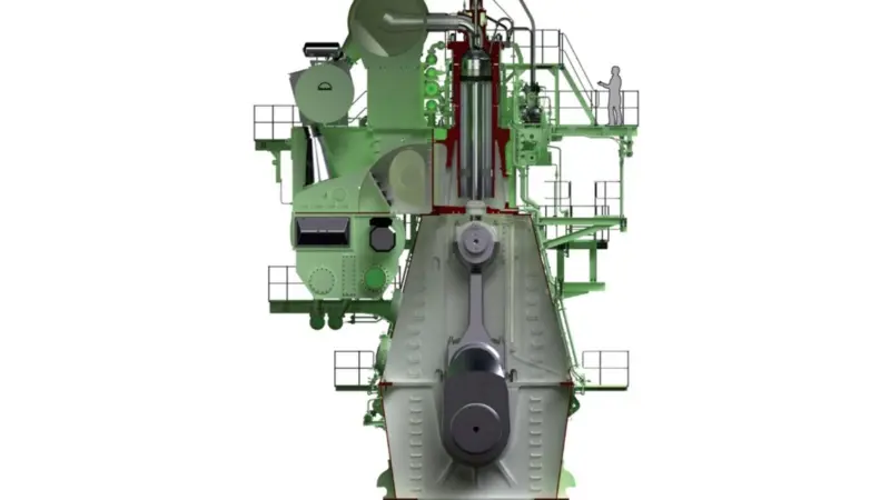 The MAN G95ME-C9.2 engine