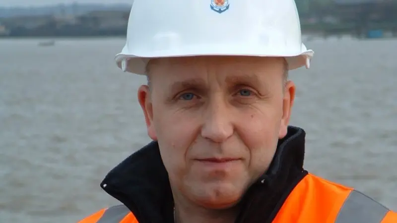 AoS Tyne port chaplain Paul Atkinson, who has been assisting the crew of the ‘Donald Duckling’